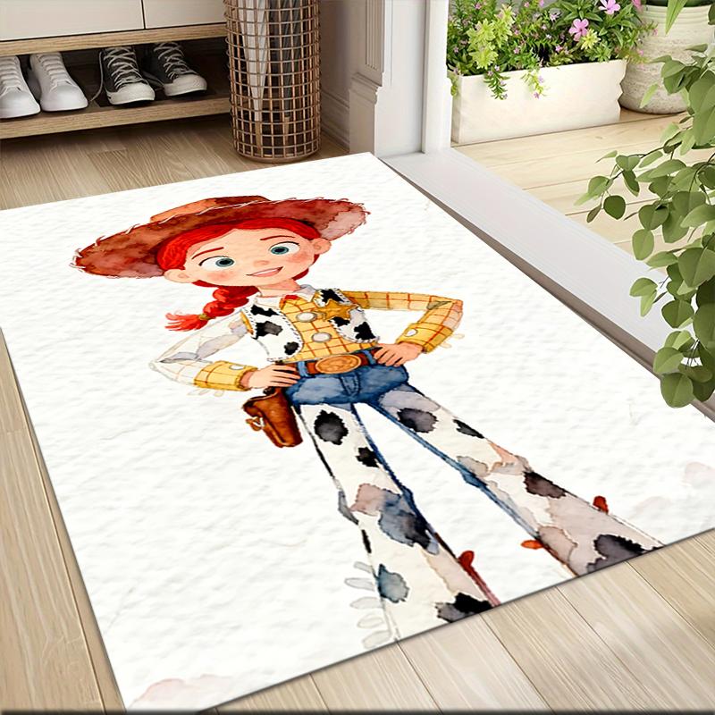 Cowgirl Adventure Wild West Carpet Rug Soft Washable Antislip Home Living Room Sofa Mats Personalized Christmas Rug