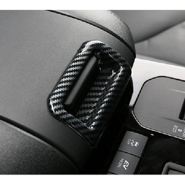 1pcs Carbon Fiber Armrest Box Cover Trim Fits For Toyota Highlander -