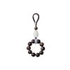 Vietnam Nha Trang agarwood semi-submersible car keychain pendant, natural Hetian jade Pixiu car interior decoration accessory
