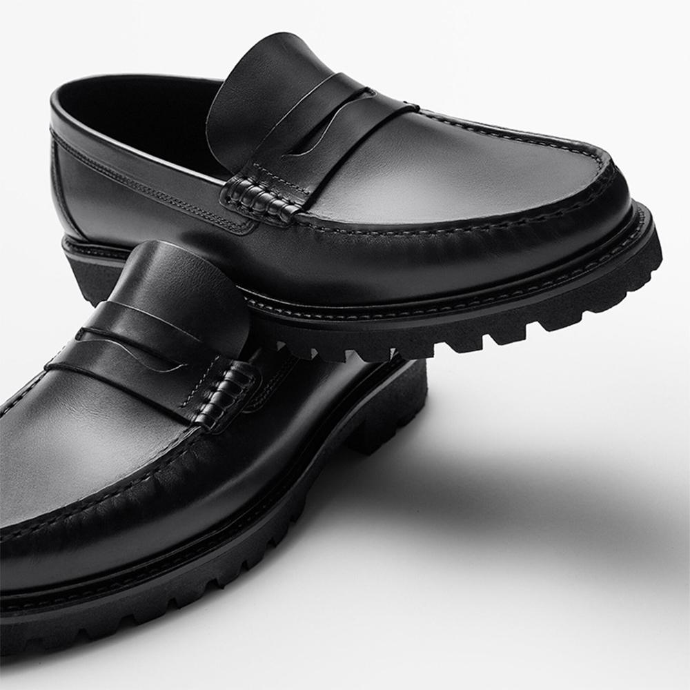 Men's Handmade Full Grain Leather Loafers High Quality Wear-Resistant Genuine Leather Outdoor Casual Shoes