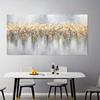 Abstract Gold Foil Floral Painting Thick Texture Canvas Painting Modern Wall Art Home Decorative Paintings For Living Room