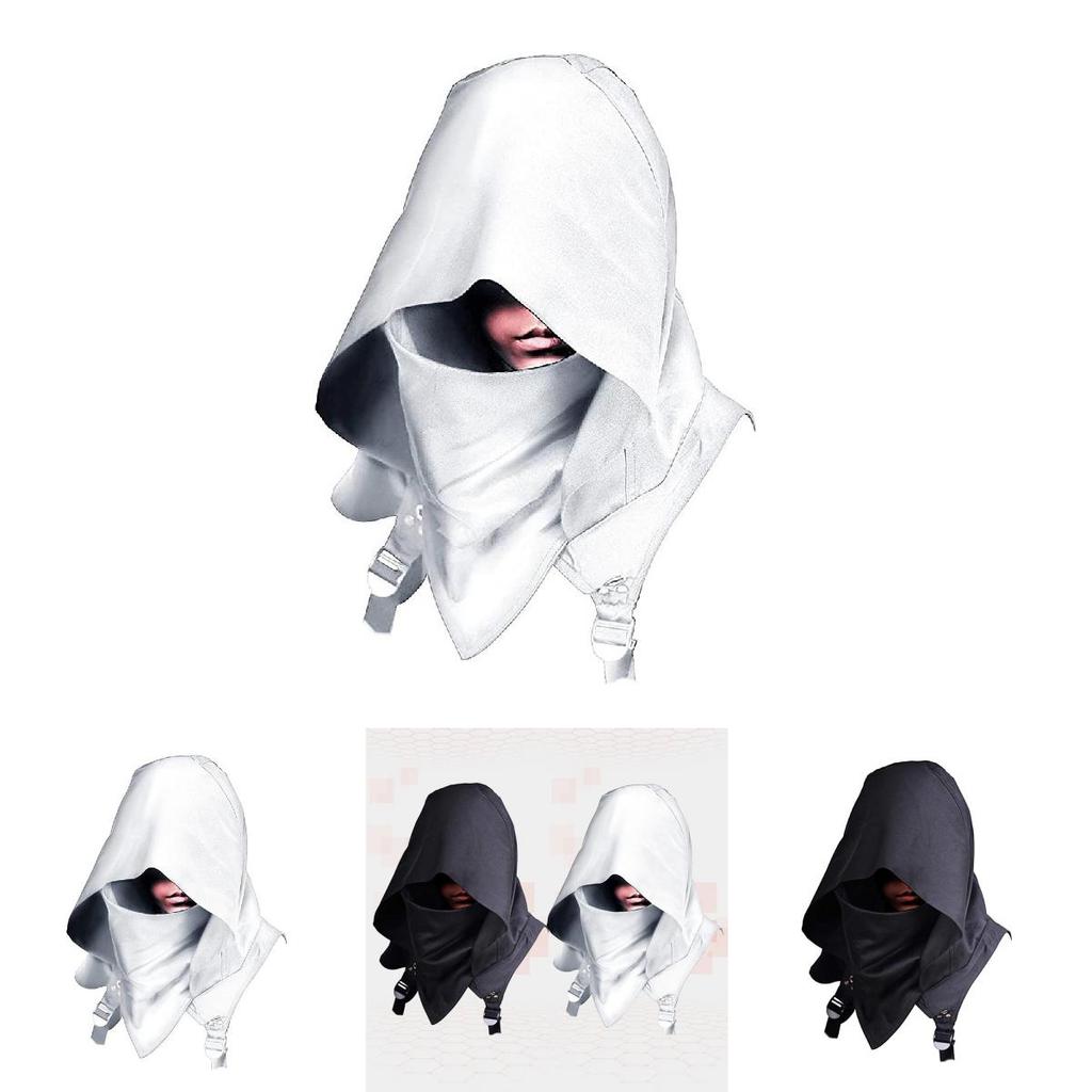 Stylish Unisex Medieval Assassin Inspired Hooded Cloak For Game Character Cosplay