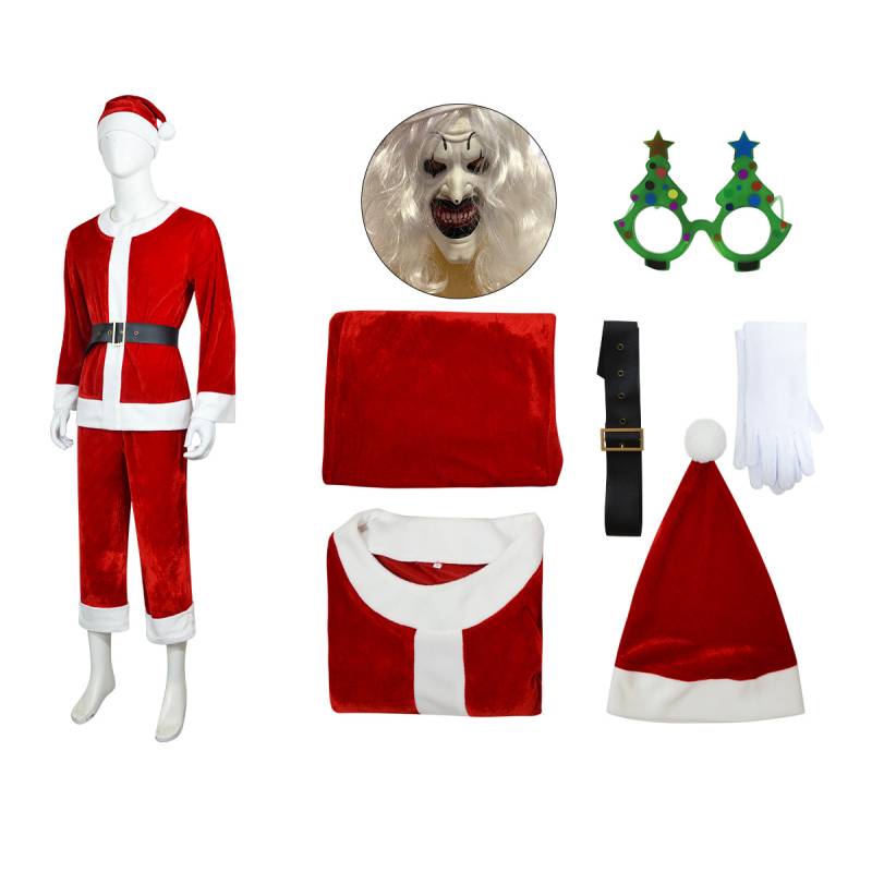 

Террифаер 3 Косплей Костюм Маска Очки Набор Хэллоуин Вечеринка Ужасы Ролевая Игра Child 130