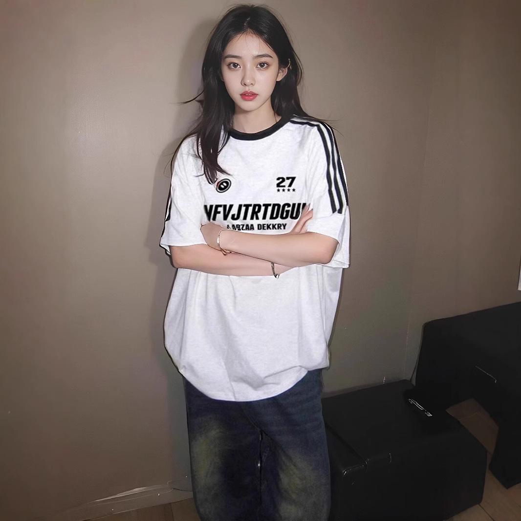 

Men s Summer Korean Style Loose Casual Short-Sleeve Trendy T-Shirt 3XL