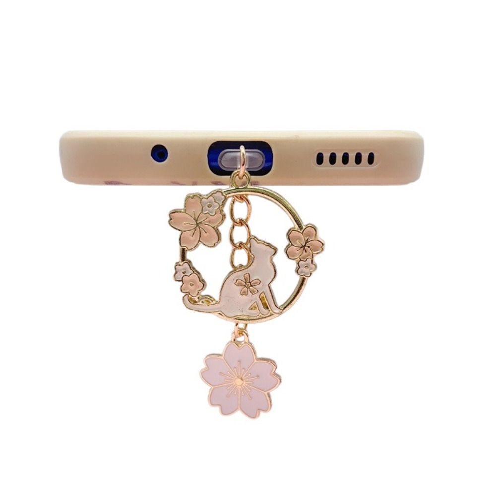 Sakura Rabbit Phone Anti Dust Cap 3.5mm Earphone Jack Type-C Anti Dust Plug  Smartphone