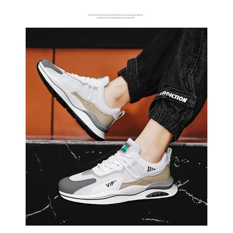 Men's Winter Breathable Mesh Casual Running Sports Shoes, Height-Increasing Popular Dad Trendy Footwear.