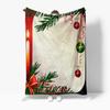 Soft Flannel Throw Blanket Christmas Holiday Decor Cozy Warm Home Bedding Gift Festive Dorm Room Decoration