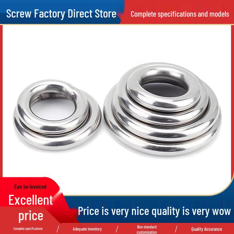 

304 Stainless Steel O-shaped Lifting Eye Ring Connector 3x20