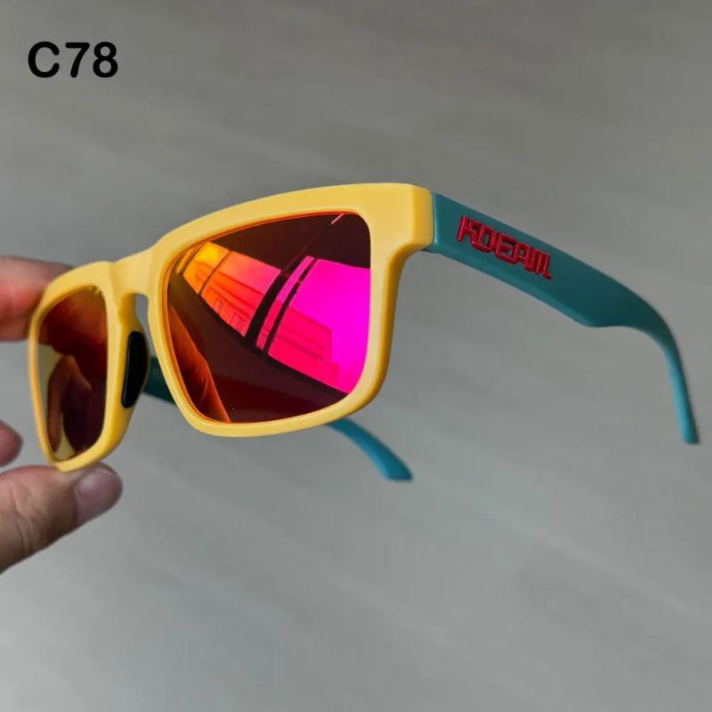 Nuovi Occhiali da Sole Polarizzati KDEAM da Uomo Quadrati per Esterno Occhiali da Sole da Donna Occhiali da Pesca Lente con Rivestimento Riflettente UV400 Ultimo Stile