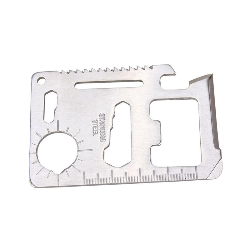 11 In 1 Portable Outdoor Camping Survival Multi-Tool Tourism Equipment Mini Card