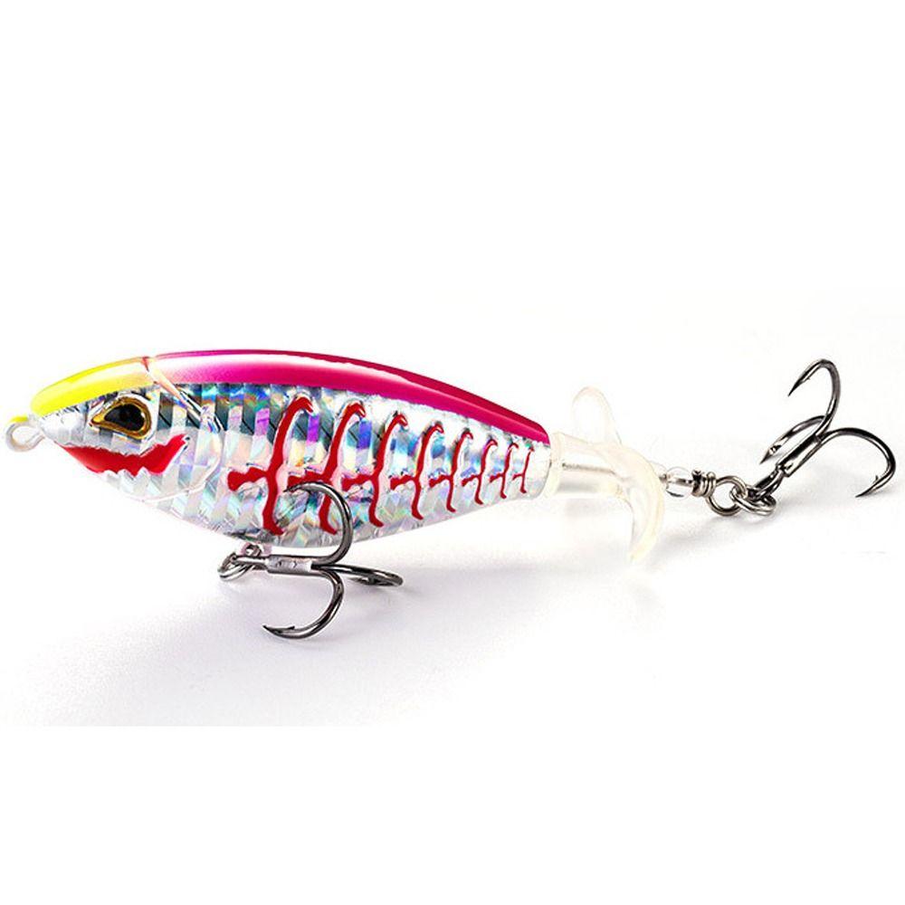 

Double-vane Hard Fishing Lures 9cm/12.3g Micro Lures Rivers Biomimetic Bait Fishing Tackle Purple Backed Silver