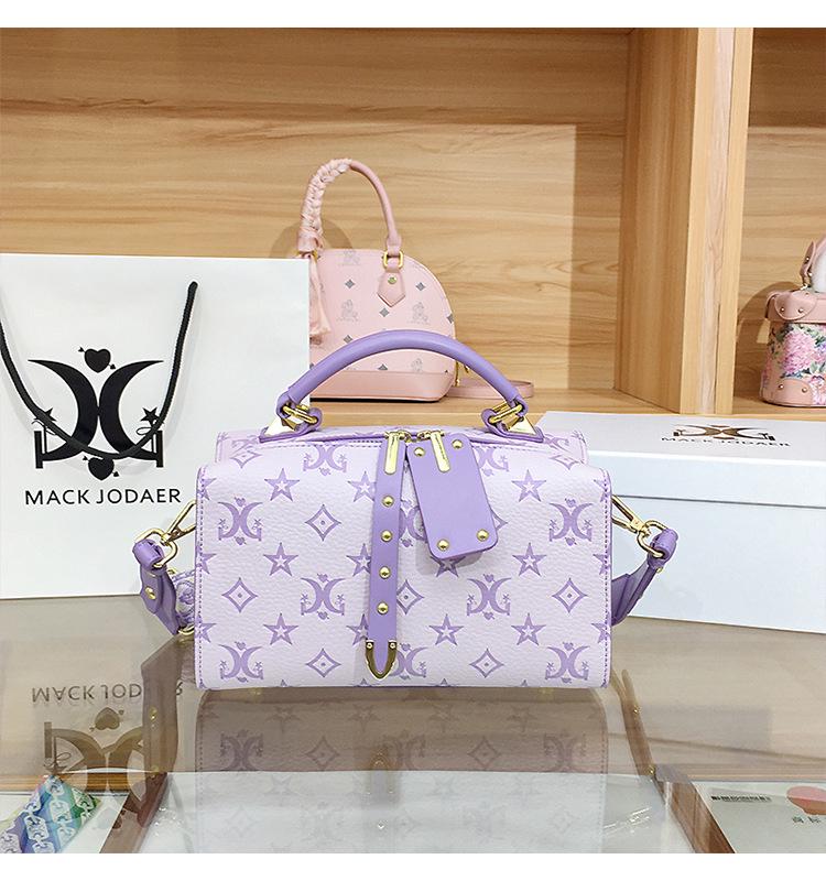 Módní embosovaná ruční Boston taška pro ženy 2025 – Jednoramenná Crossbody