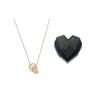 Swarovski Further Double Ring Hollow Gold Plated Necklace Women Necklace Rose-Gold 5419853