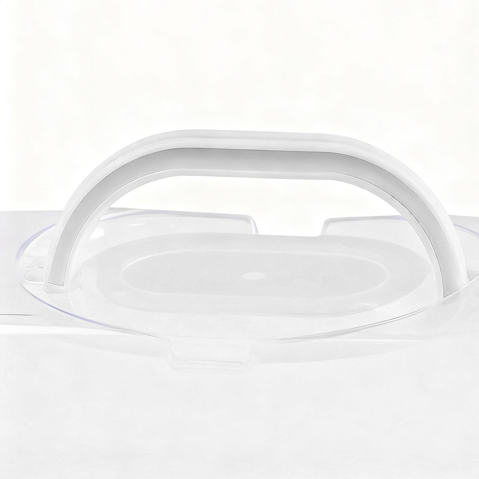 Bread Box For Kitchen Counter Top Cake Containers With Portable Handle Cake Storage With Portable Handle For Transporting rosa