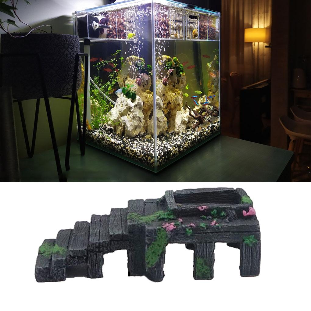 Turtle Basking Platform Waterproof Aquarium Landscaping Hiding Caves Lightweight Climbing Platforms Reptile Turtles