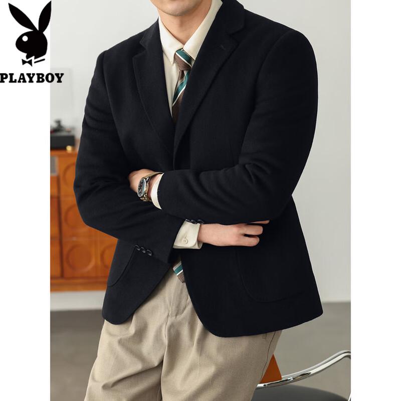 PLAYBOY Men's Wool Blend Casual Blazer
