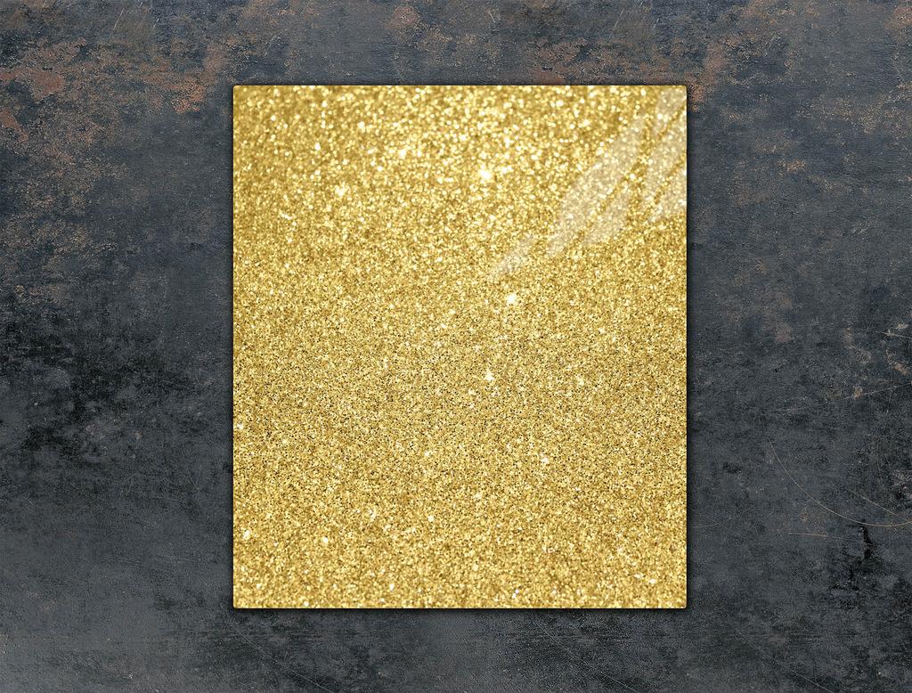GLASSCHNEIDEBRETT 45x52 GOLD
