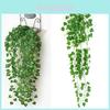 Lebensechte Künstliche Efeu-Girlande Kunststoff Hängende Rankenpflanze Dekoration 90 cm