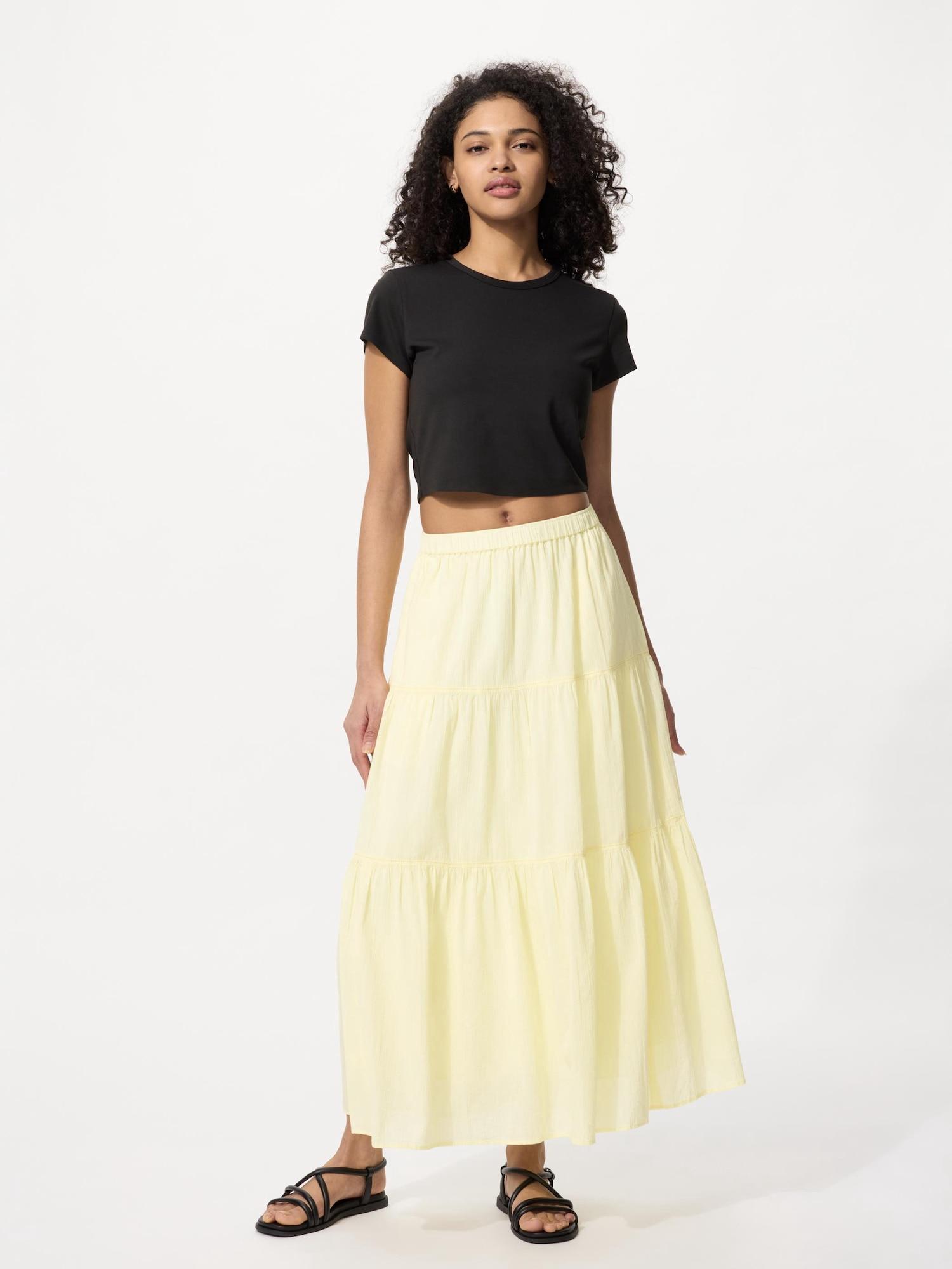 

Uniqlo Многоярусная юбка 41 YELLOW/WOMEN S