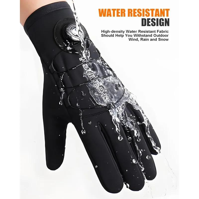 Winter Warme Handschuhe für Herren & Damen Verlängert Verdickt Winddicht & Wasserdicht Atmungsaktiv Touchscreen für Skifahren, Radfahren & Sport