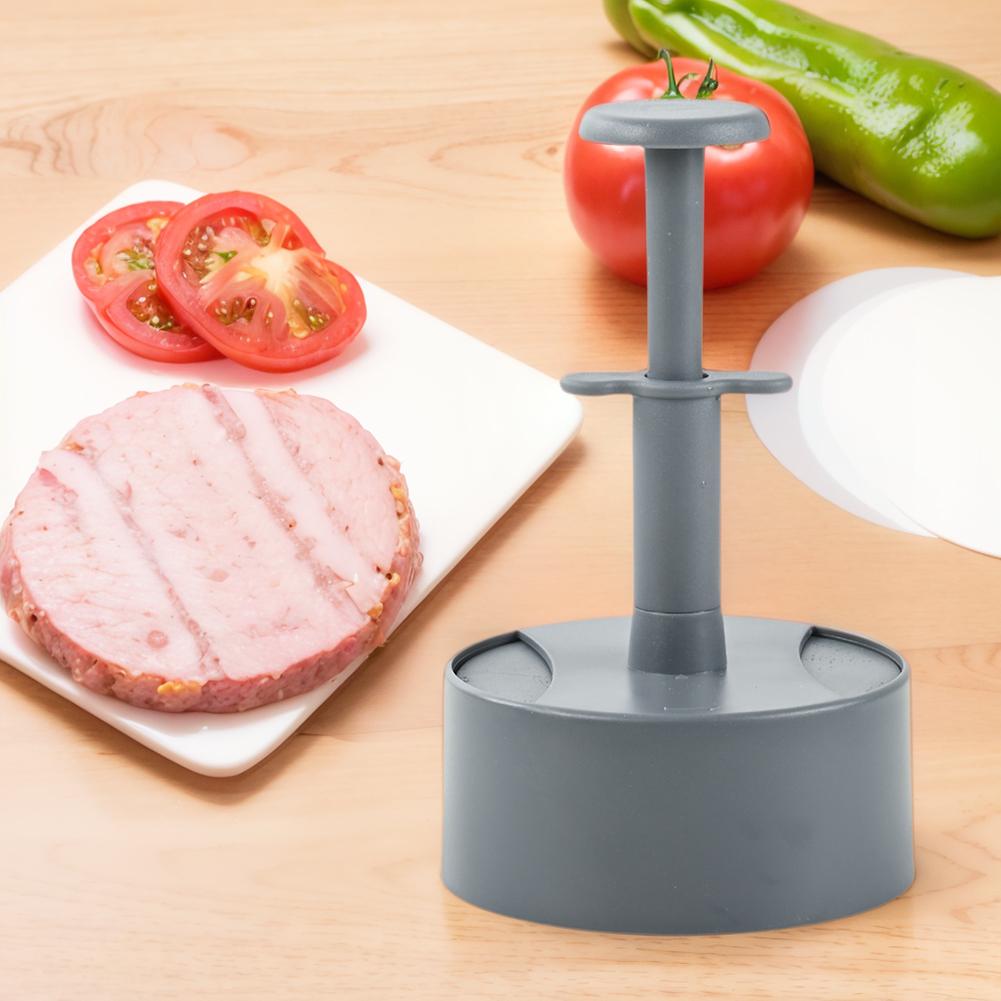 Burger Patty Maker with 100 Patty Papers Non-Stick Hamburger Patty Maker Circular Non-Stick Beef Presses Tool Meat Kitchen Tools
