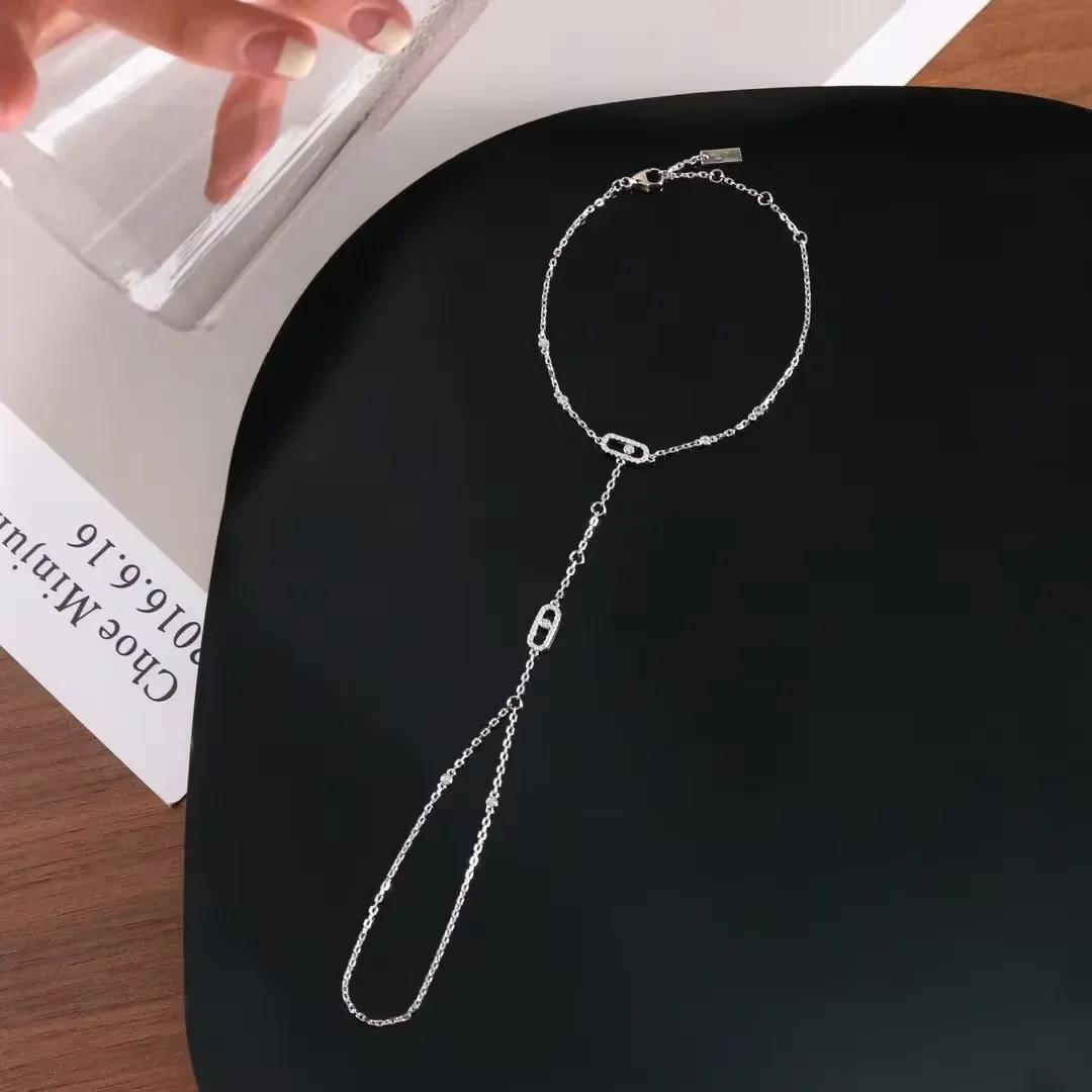 

Musla Design Горячая Распродажа Винтажный Женский Браслет-Цепочка Женские Роскошные Украшения Для Женщин Чистое Серебро 925 Пробы Браслеты на Руку серебряный