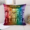 Pilow Cases Rainbow High Pillowcase Cushion Cover Decorative Cushions for Sofa Fall Decor Couple Pillow Pillowcases X