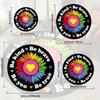 Motivational "Be Kind Be Brave" Doormat, Rainbow Floral Inspirational Mat, Non-Slip Pastel Decor for Bedroom, Home Office