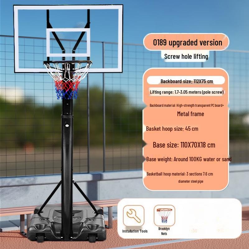 Jundingying Adjustable Kids Basketball Hoop