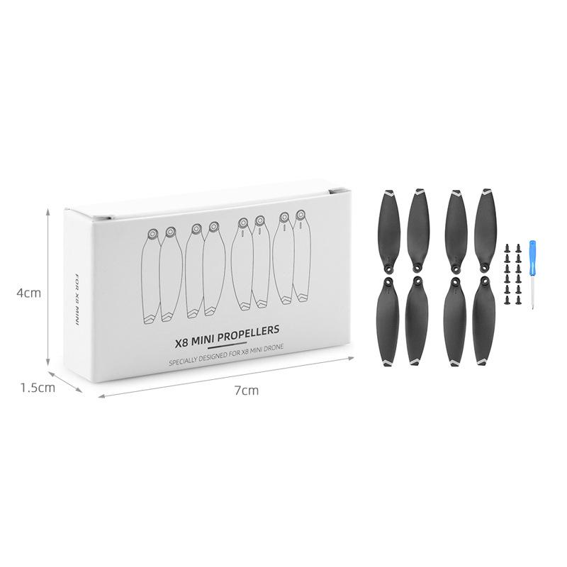 2 Pairs Quick Release Propeller For Fimi X8 Mini/Mini V2 Drone Light Weight Props Blade Wing Fans Accessory Spare Screw Kits