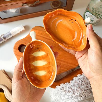 Keramisch Japans sushi dipschaaltje, schattig broodvormig minibaord servies