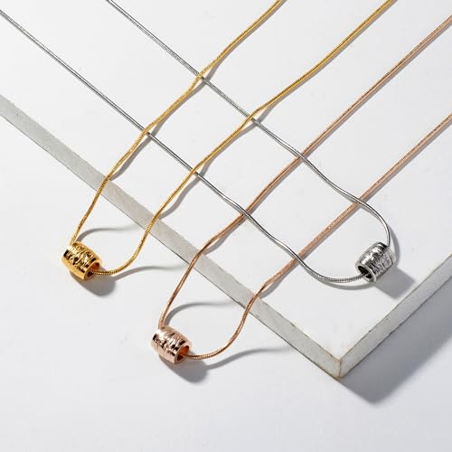 [Cisst liber] Hawaiianischer Schmuck Halskette für Männer und Frauen, Tonnenhalskette, Schlangenkette, Anhänger, Markenname, Rostbeständig, Always-On, Chirurgischer Stahl