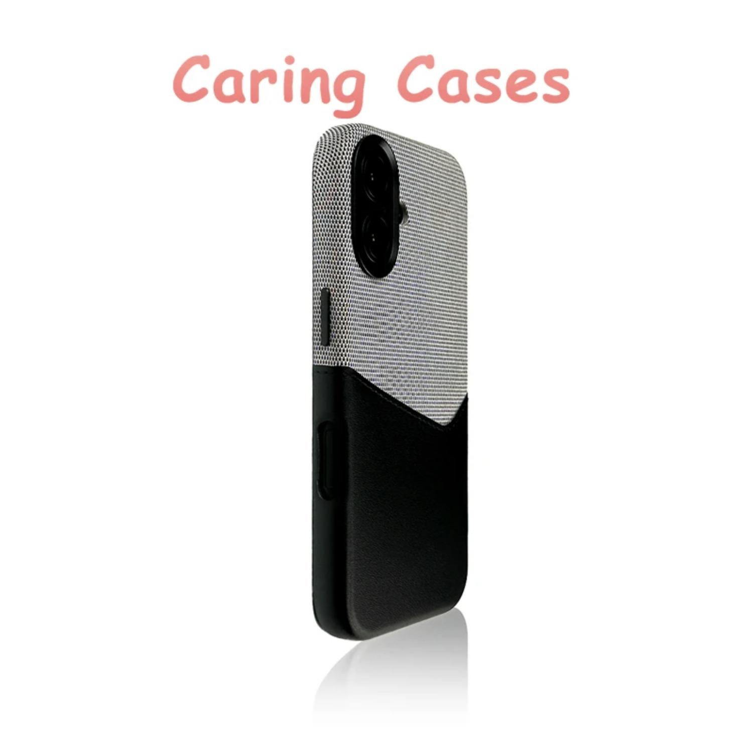 

For iPhone 17 16 15 14 13 12 Case Orange MagSafe Hybrid Leather Fabric Shockproof Protective Cover iPhone 13 Pro Max чорний