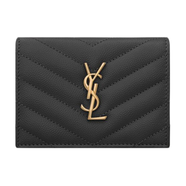 

Saint Laurent Стьобана сумка Cassandre Matelassé з металевим логотипом-літерою Шкіряний тримач для карток Звичайні жіночі сумки Чорний 66829-0BOWA-11000 Basic Set (Bag+Dust Bag)