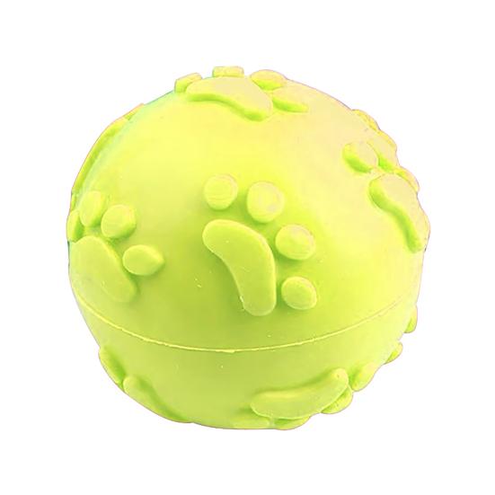 

Squeaky Dog Ball Raised Texture Dog Chew Toy Dogs Teeth Cleaning Toy Relieves Boredom And Anxiety for Puppy Teething Fetch Game A жовтий