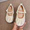 Girls' Small Leather Shoes 2025 Spring and Summer New Little Girl Shoes Soft Leather Single Shoes Princess Shoes Soft Sole Medium and Large Chil