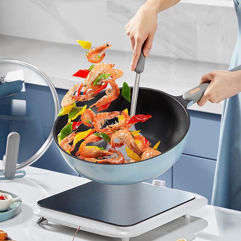 COOKER KING 30cm Non-Stick Lightweight Frying Wok