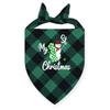 My First Christmas Print Dog Bandanas Large Pet Scarf Pet Bandana for Dog Plaid Bow Ties Collar Cats Dogs Xmas Scarf Accessories