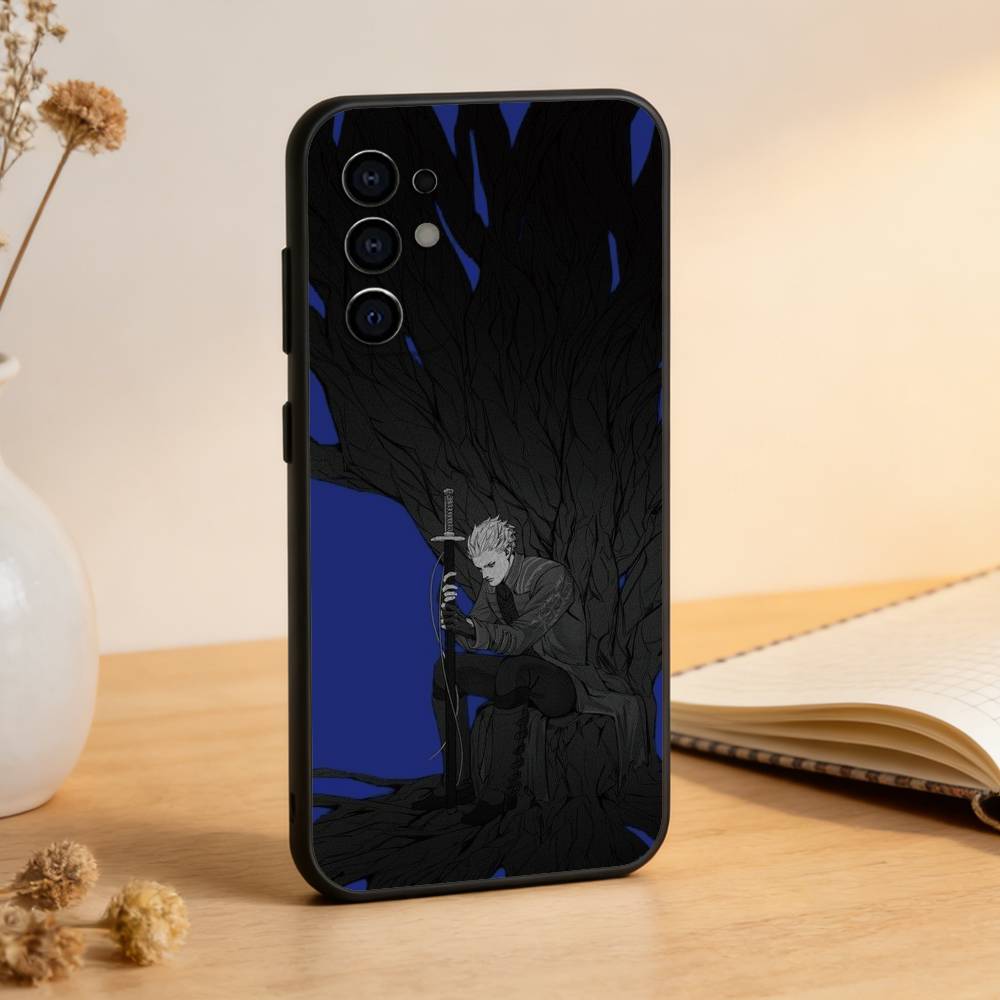 

V-Vergil Devil May C-Cry Phone Case Black Silicone Soft For Samsung S25,S24,S21,S22,S23,S30,Ultra,S20,Plus,Fe,Lite Samsung S25