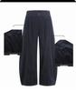 Yongfang Unisex Retro Corduroy Wide-Leg Pants - Autumn/Winter Loose Street Style with Trendy Pleats and Scissor-Cut Design