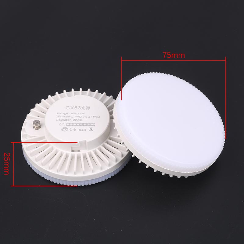 Lampadina Led Gx53 Luci Sottopensile 5W 7W 9W Luce per Armadio Ac 90-265V Faretti Led Bianco Freddo Caldo Luce a Disco