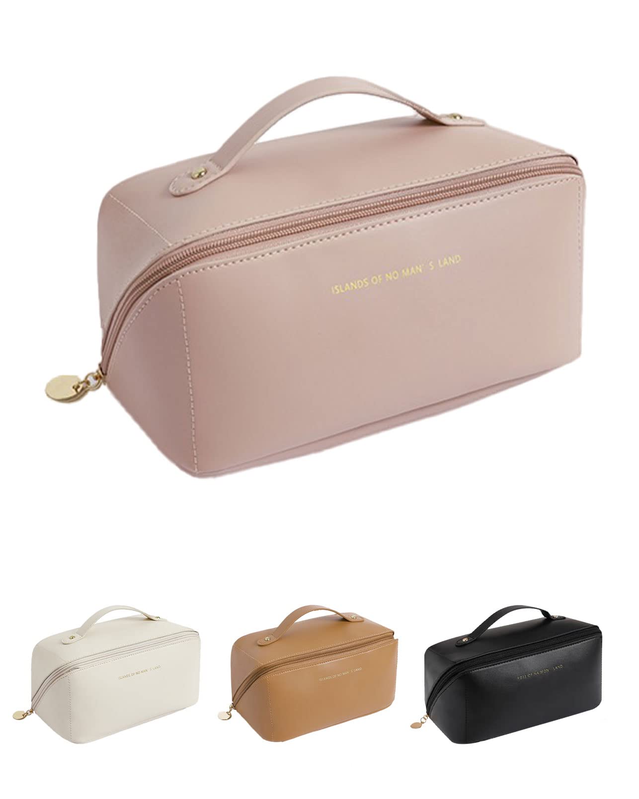 

UULANFA Makeup Storage Large Cute and Travel Makeup Day Gift Pouch, Bag, Capacity, Portable, Lightweight, Waterproof, Stylish, Pouch, Mother s (Pink)