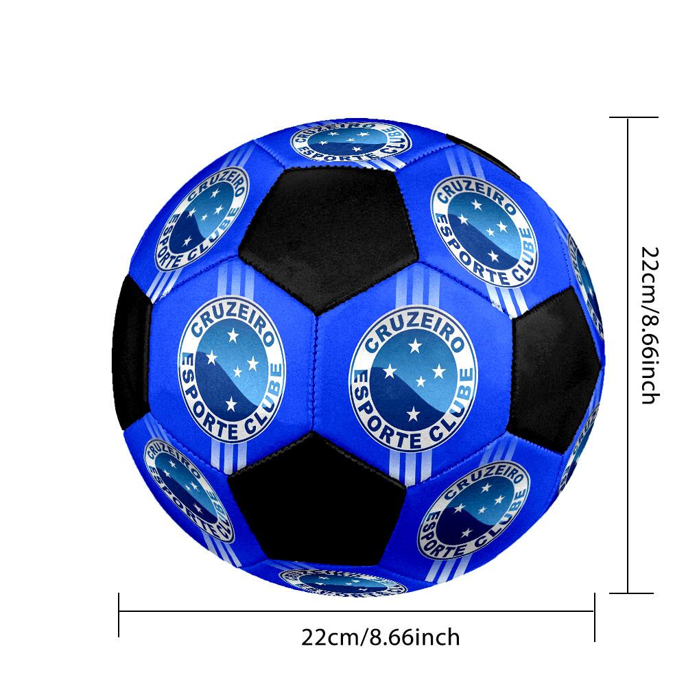 Cruzeiro Esporte Clube Soccer Ball Size 5 Colorful Machine Stitched PVC Competition Ready Durable High-Bounce