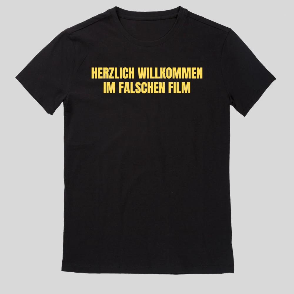 Herzlich Willkommen im falschen Film T-Shirt Fun Spaß Lustig Größe XS bis 5XL XL