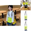 Cute Doll Decoration Solid Color Lightweight Children Crossbody Bag For Kindergarten Daily Use
