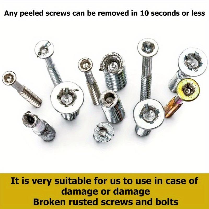 5Pcs Damaged Screw Extractor Drill Bit High Speed Steel Double Easily Take Out Side Drill Out Broken Screw Remover Bolt