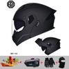 Casco modulare da motocicletta professionale da corsa 2024, materiale ABS, doppia lente, Bluetooth, certificazione DOT