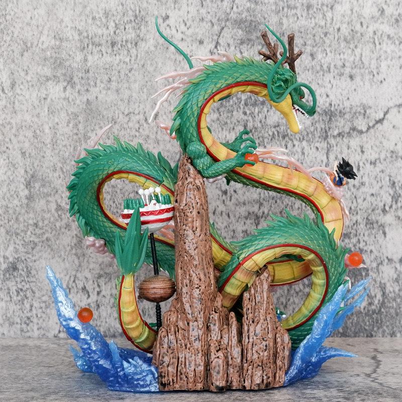 Dragon Ball Sea God Goku and Shenron Figurine Model Gift