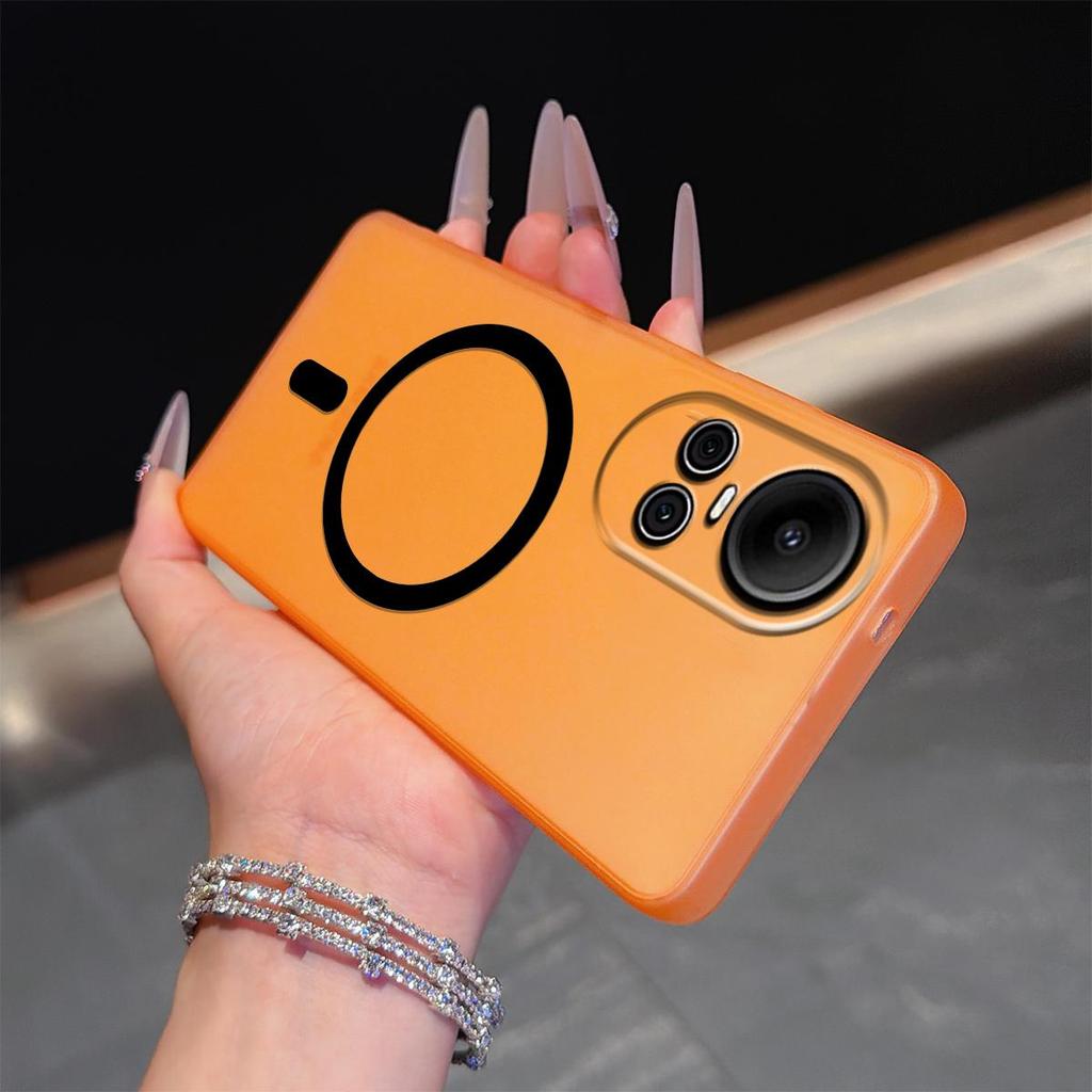 Frosted Semi Clear Magnetic Phone Case for OPPO Reno10pro 5G,Reno10 5G Soft TPU Shockproof Cover