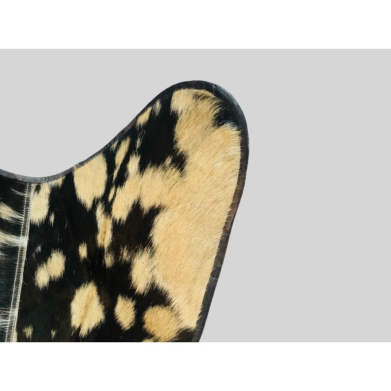 Leather Butterfly Chair, Cowhide Leather, Hair-On Leather Butterfly Chair, Living Room Chair, Gift for him, Gift for her Arm Chair, Chairs